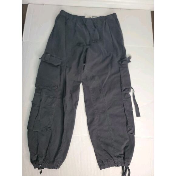 Abercrombie & Fitch Cargo Pants SZ Large Garment Dyed Cargo Utility Relaxed Fit - Picture 2 of 11
